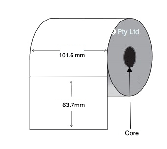 Direct Thermal Labels 101.6mm x 63.7mm (4