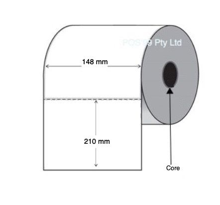  Inkjet Labels GLOSS Paper 148mm x 210mm on 76mm Core (Epson Colorworks and  Primera Printers)