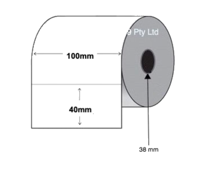 Thermal Transfer Labels 100mm x 40mm Core (4 rolls of 800) Synthetic Matt