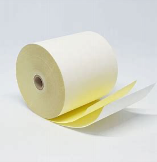 57mm x 57mm Two Ply Carbonless Bond Rolls (Box of 40 rolls)