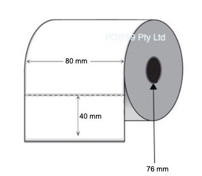 Inkjet Labels 65mm Wide x 140mm High x 50mm Core (Rolls of 180)