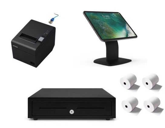 Bustle Bundle - iPad Stand, Receipt Printer, Cash drawer, Paper