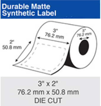  Epson Inkjet Label Roll 76.2mm x 50.2mm x 76mm TM-C7500 CW-C6010 CW-C6510 CW-C8010 Synthetic