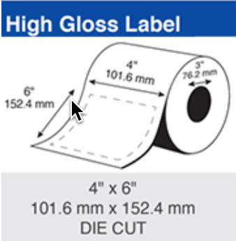  Epson Inkjet Label Roll 101.6mm X 152.4mm x 76mm TM-C7500/CW-C6010/-C6510/-C8010 (2 Rolls of 700) Paper Gloss C60GD003