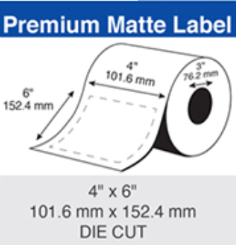  Epson Inkjet Label Roll 101.6mm x 152.4mm x 76mm TM-C7500/CW-C6010/CW-C6510 CW-C8010 (2 Rolls of 700) Paper Matte C60MD003