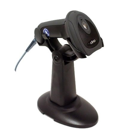 Cino A670 USB Corded 2D Barcode Scanner with Smart Stand