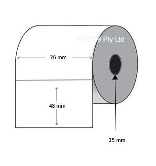 Thermal Transfer Labels 76mm x 48mm (Rolls of 1,000) Permanent