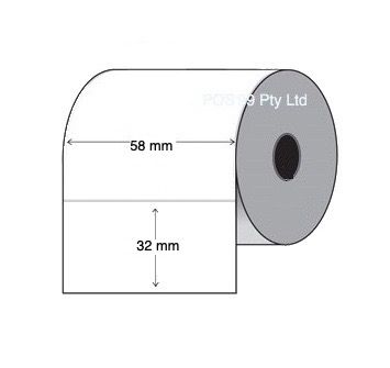 Epos Now Compatible Barcode Labels 58x32 - 3 Rolls - 6,000 labels