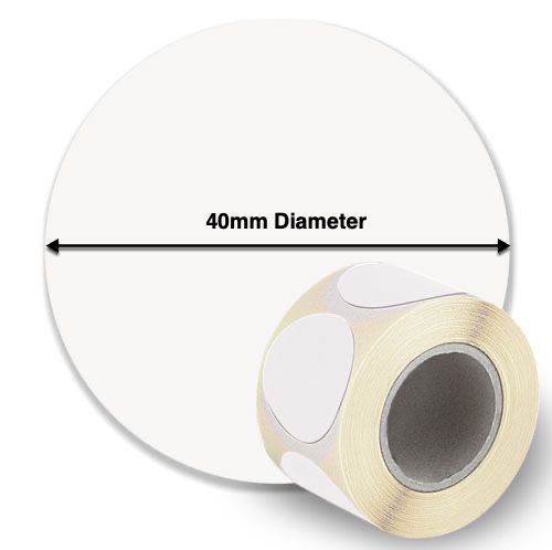 Direct Thermal Labels 76mm Circle (6 Rolls of 500)