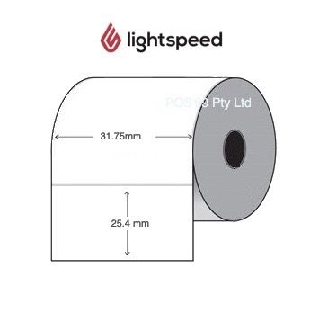 LightSpeed Retail R Barcode Labels (31.75mm x 25.4mm) 6,000 Labels