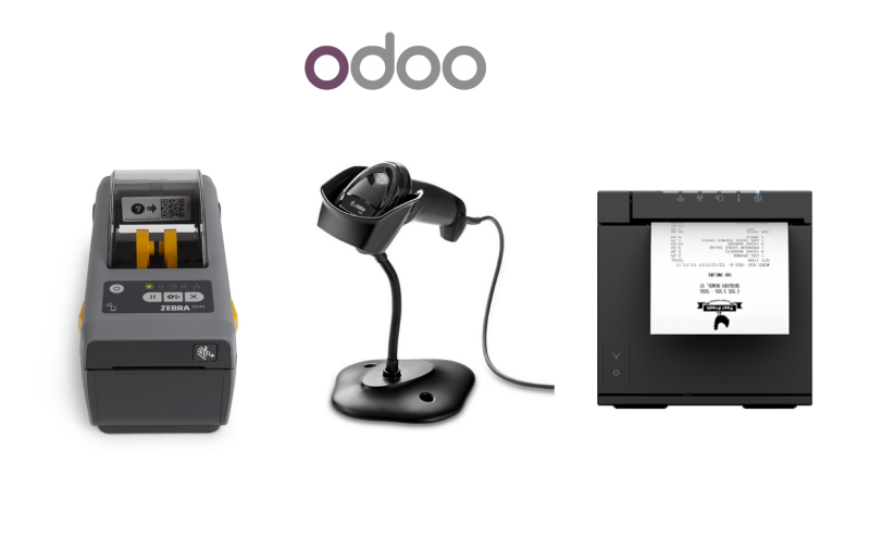 Odoo Mac / Windows POS Bundle 1 - Receipt Printer, Corded Scanner, Label Printer