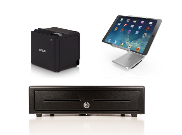 LightSpeed Restaurant (Kounta) Bundle No.3 - Epson TM-M30III ETH Printer + Cash Drawer  + iPad Stand