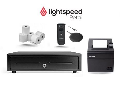 Lightspeed Retail X-Series POS Bundle No.24 Epson Receipt Printer Zebra Bluetooth Scanner Cash Drawer