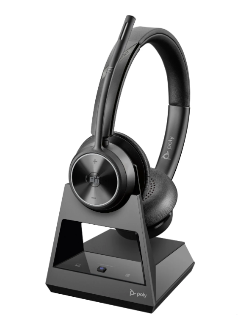 Poly Savi 7320 UC Stereo DECT Headset with D400 USB-A Dongle 2-220998-205