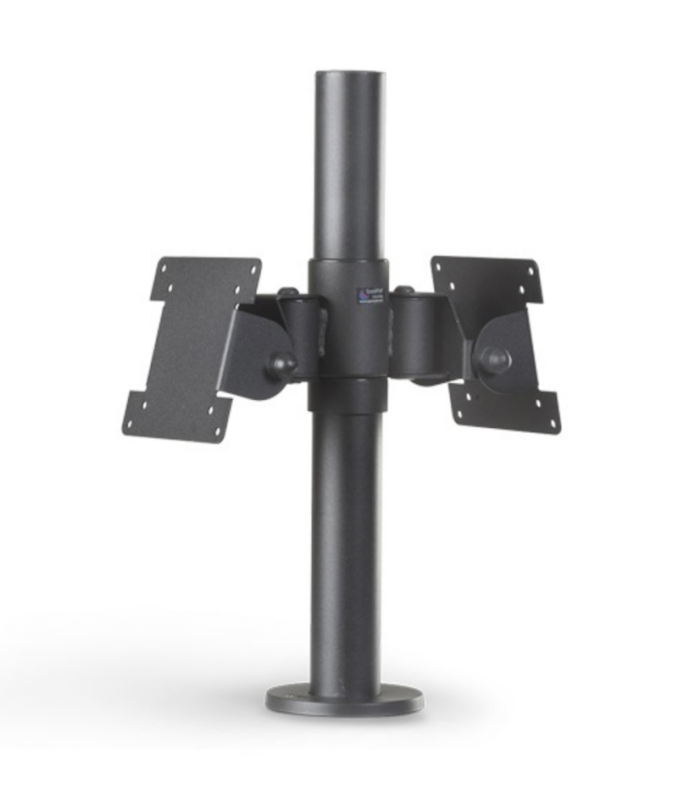 SPACEPOLE Pole Back-To-Back Fixed-VESA 75/100 Black