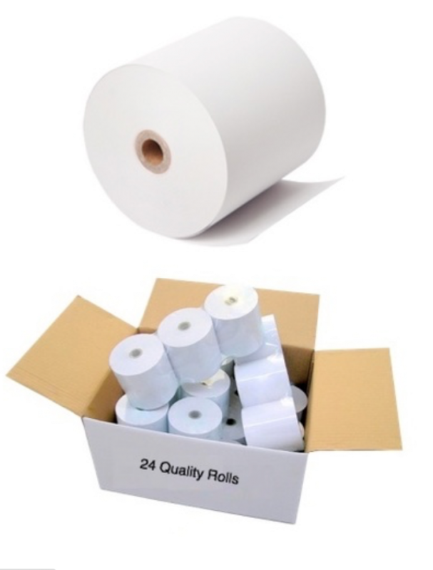 80mm X 75mm x 13mm Core Thermal Paper Rolls (Box of 50)