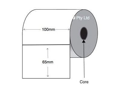Silver Mylar Thermal Transfer Labels 100mm x 65mm  (2 Rolls of 500) Permanent