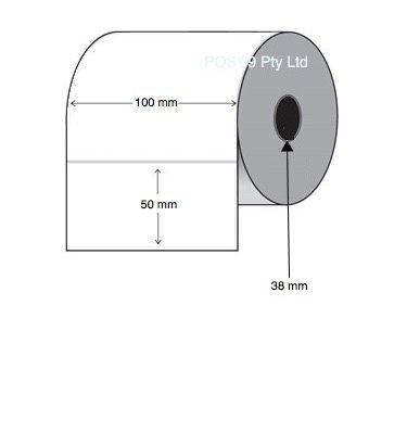Thermal Transfer Labels 100mm x 50mm Core (4 rolls of 1,000) Synthetic BOPP