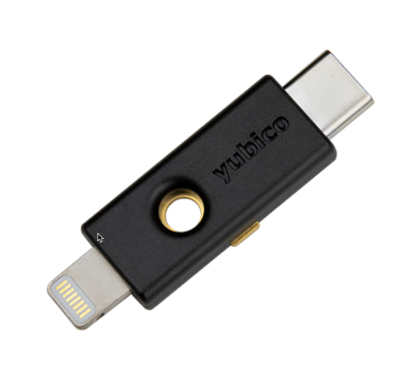 Yubiko Yubikey 2FA V5CI USB-C/LIGHTNING V5 V5 Or V5.7